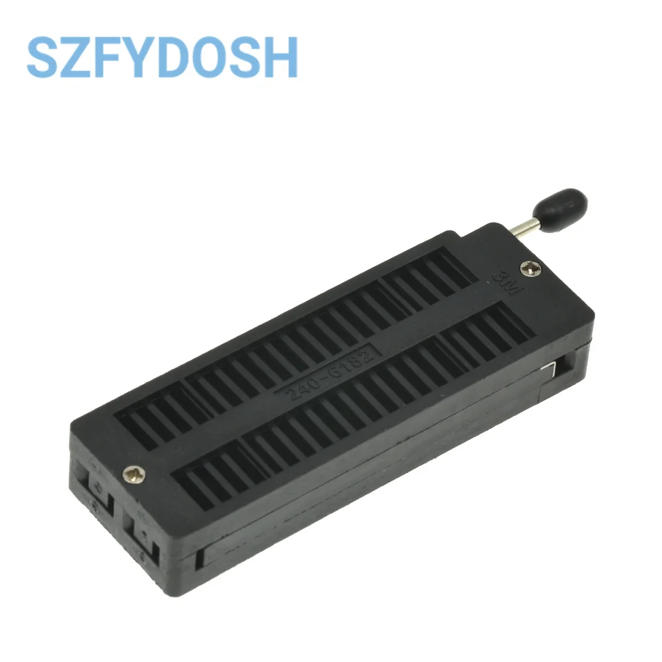 1pcs High quality DIP 40 Pin 40Pin PLC Universal ZIF IC Socket Black