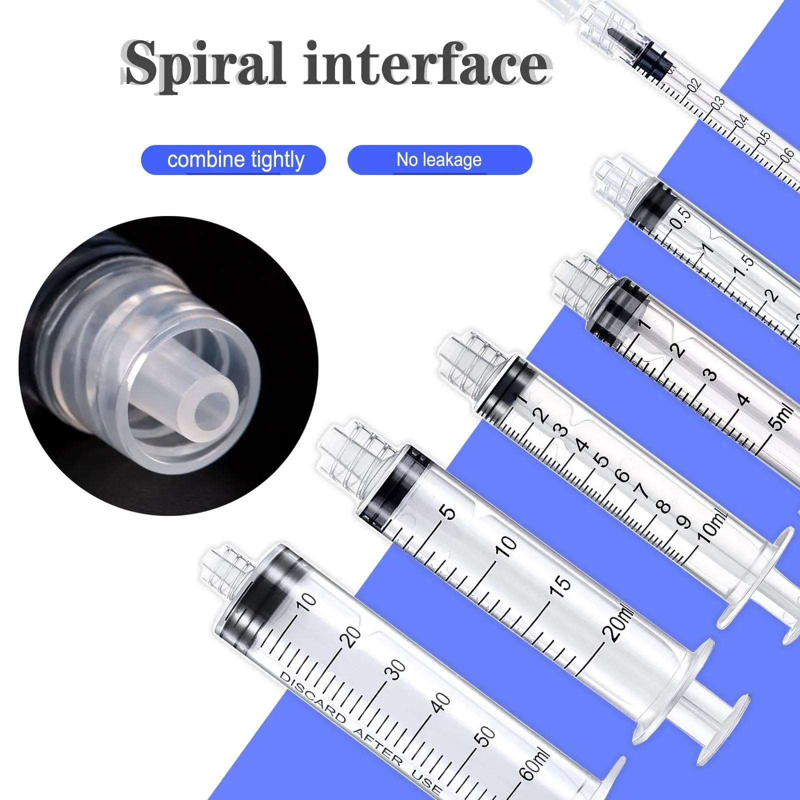 3ML Individual Sterilized Wrapped Various Irrigation Disposable Luer Lock Syringe Without Needle