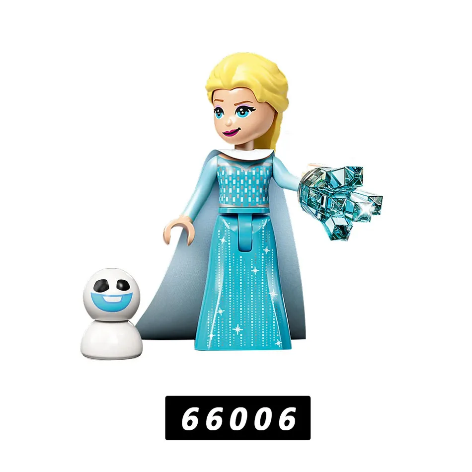

5pcs/set Disney FROZEN Series Princess Elsa Mini Figma 66006-66010 Building Blocks Model Toys for Children