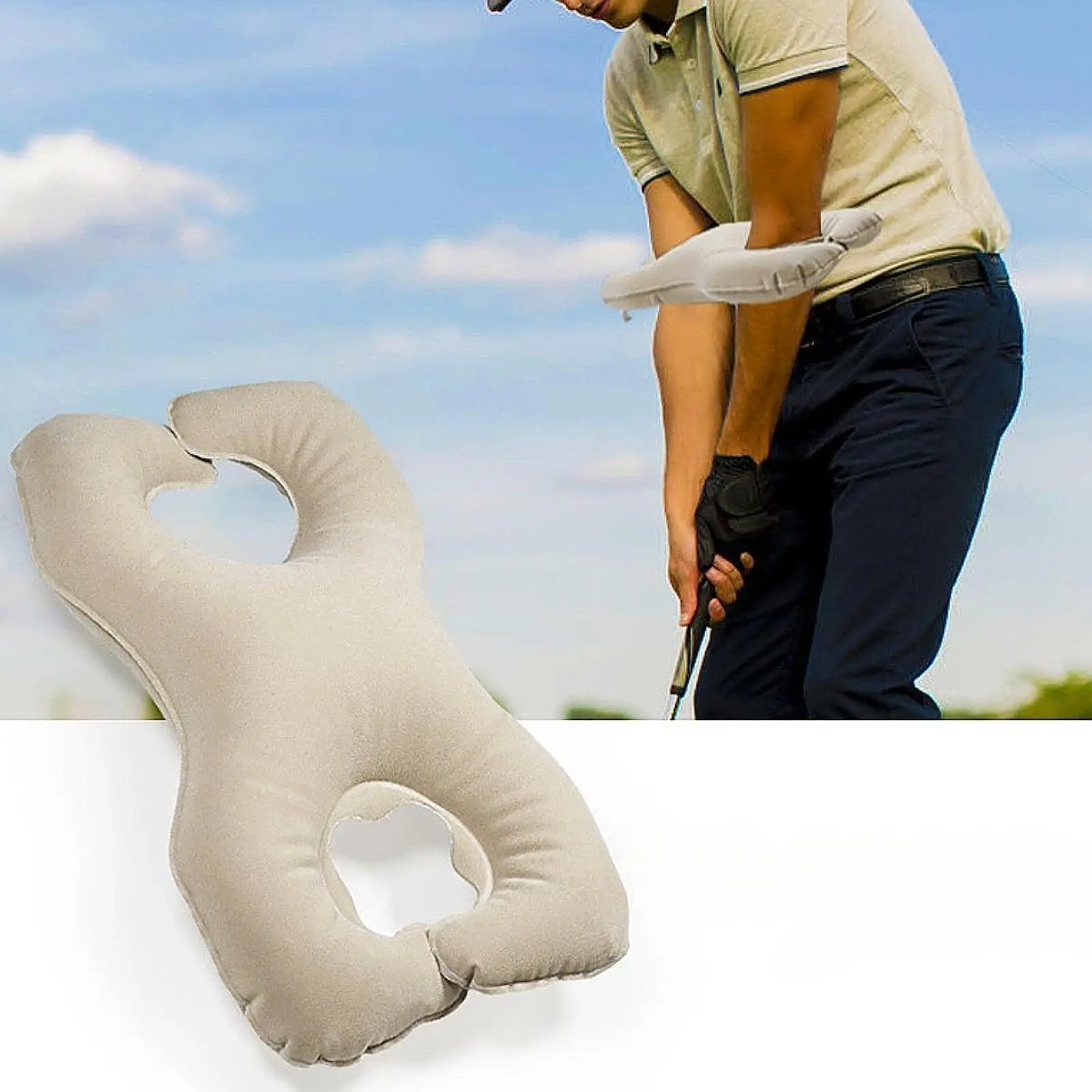 Golf Swing Trainer Inflatable Lightweight PVC Golfing Swing Correcting Tool