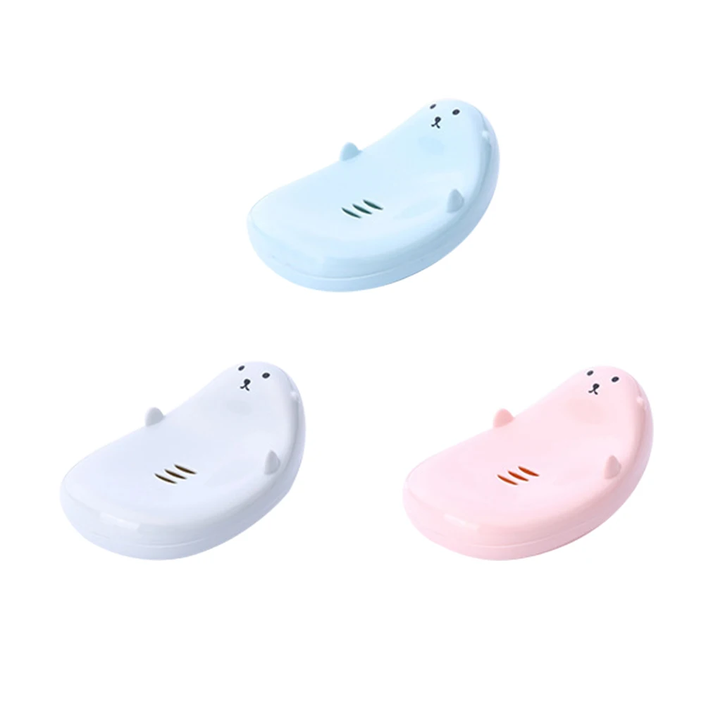 

Cartoon Soap Soap Draining Box Portable Compact for Gym Travel High Quality Storage Case Bathroom Holder Container