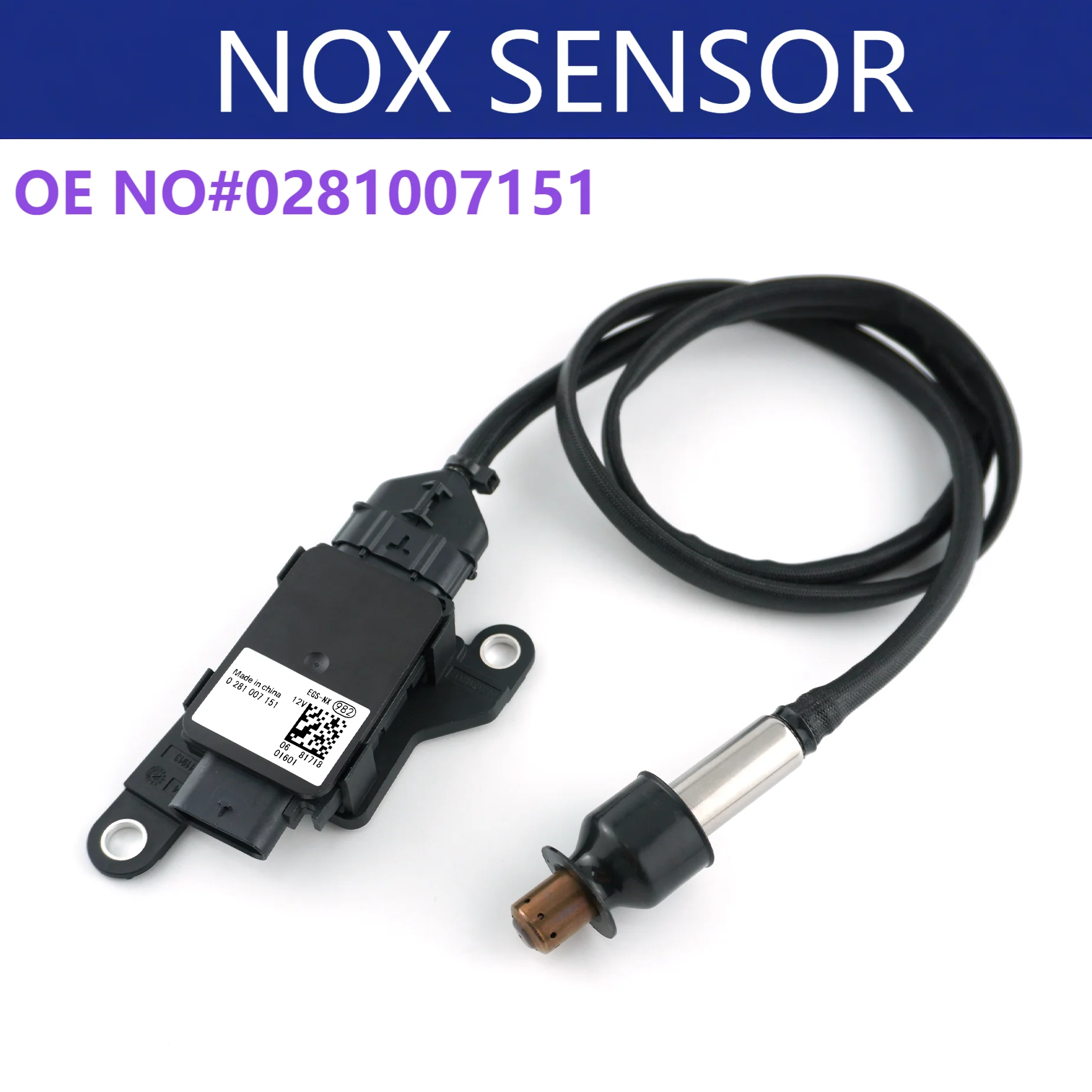 

0281007151 NOx Sensor for Bosch New Wholesale Nitrogen Oxide Sensor 12V Truck Parts