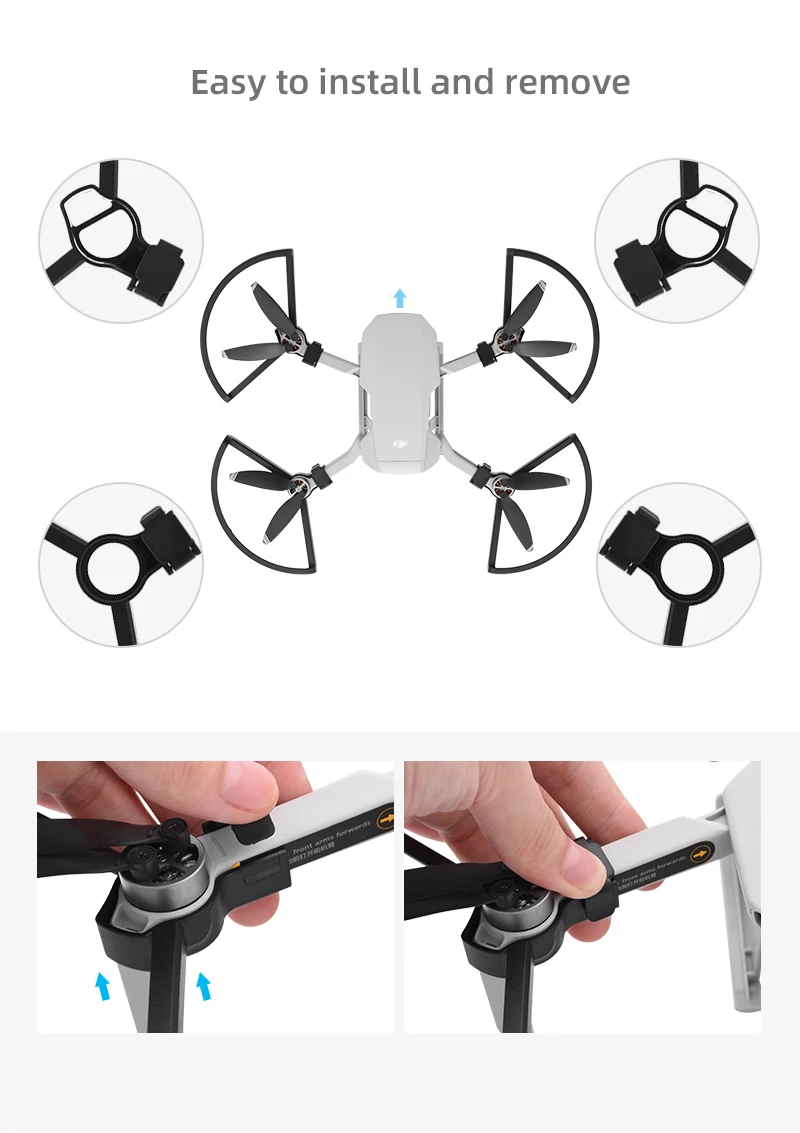 Cánh Quạt Bảo Vệ Lồng Cho DJI Mavic Mini 2 / Mini SE Người Hâm Mộ Cánh Nhẫn Chống Va Chạm Cánh Quạt Bao Da Bảo Vệ máy Bay Không Người Lái Phụ Kiện
