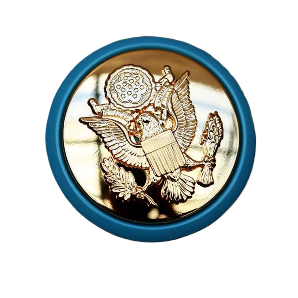 Military Enthusiasts Metal Shoulder Badges Circular Cap Emblem Infantry Metal Badge Collection Decoration Pins Gifts