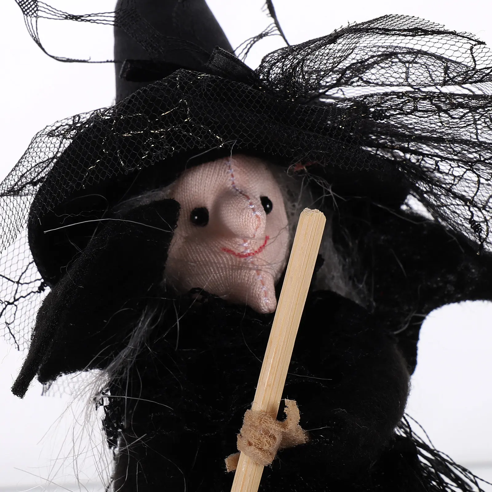 

Halloween Witch Ornament Tabletop Decor Cartoon Cloth Witch Adornment Desktop Halloween Party Decoration Haunted Home Festival