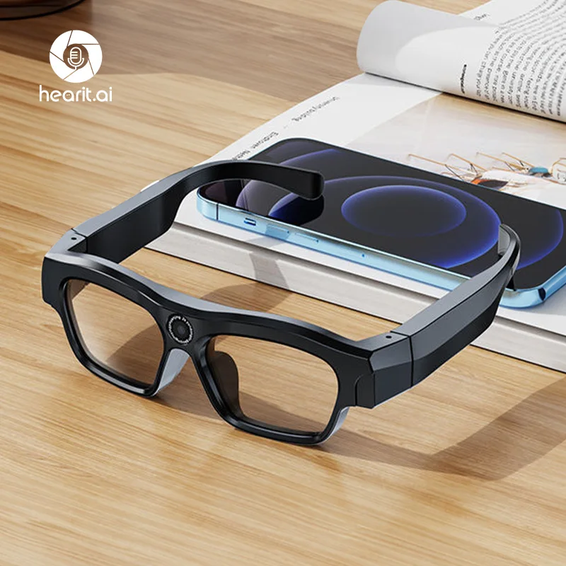 High-Tech 4K Ultra HD Smart Wearable Headset Chatgpt for Bluetooth Enabled Camera Glasses with Music for Active Lifestyle Users