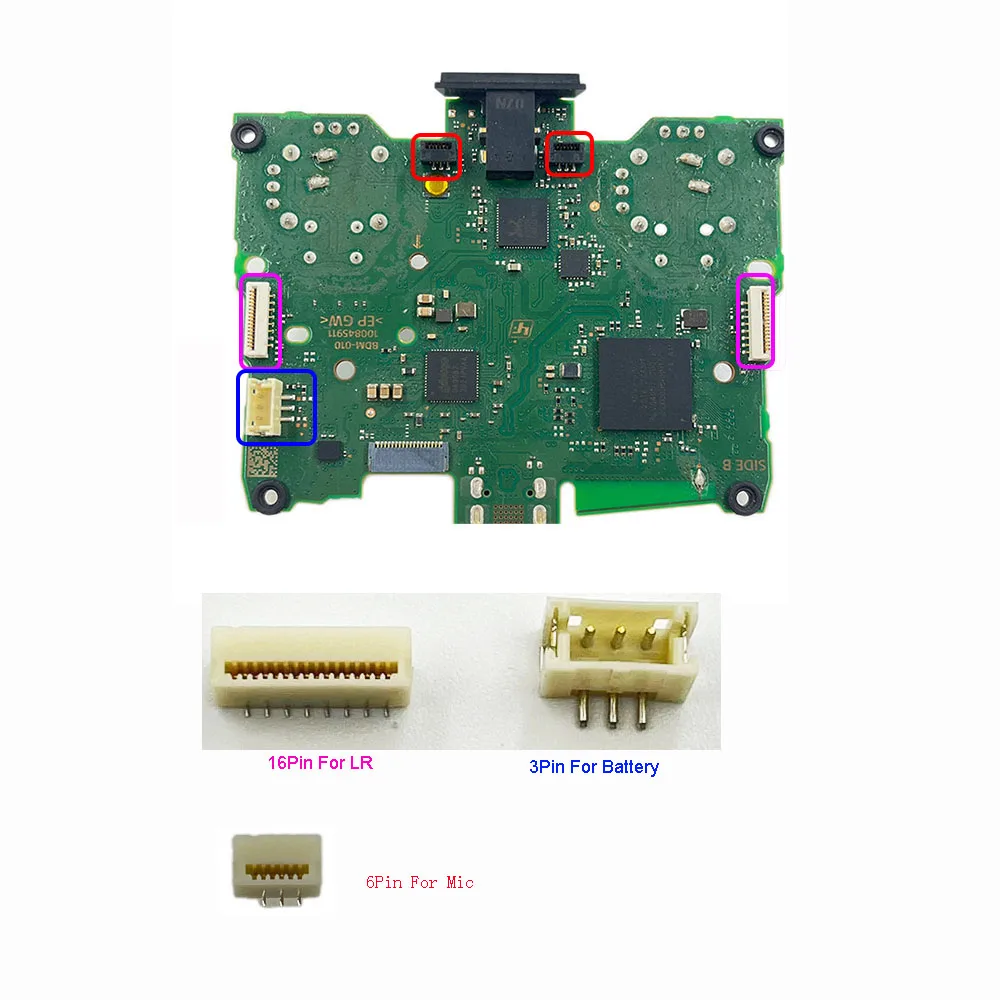 ل PS5 بطارية الاتصال موصل/MIC/L2 R2 الشريط الاتصال كليب المقبس جاك غمبد إصلاح أجزاء