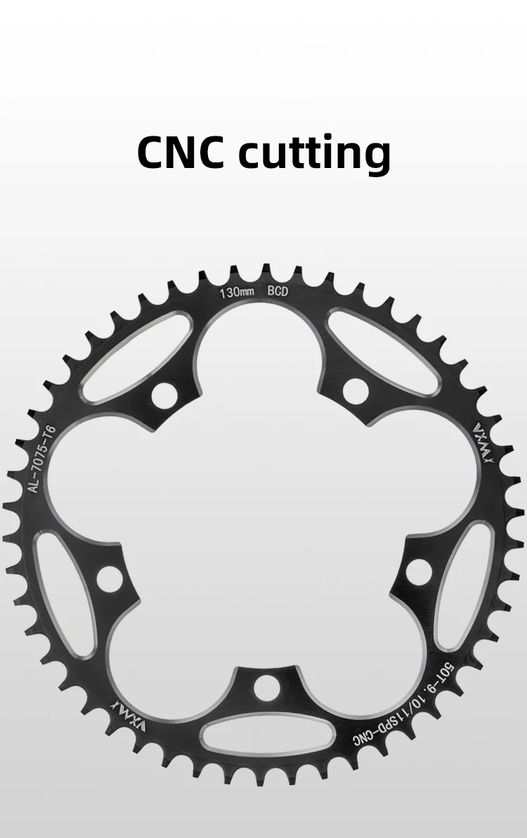 VXM Road Bicycle Folding Bike 130BCD Crank Aluminum Narrow Wide Chainring 38 42 48 52 60T Chainwheel Disc Sprocket Tooth Single