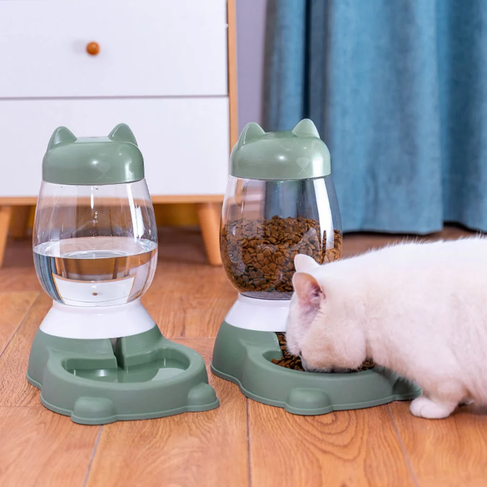 Pet Automatic Feeder Dog Cat Drinking Bowl For Small And Medium Pets Water Drinking Feeder Feeding Large Capacity Dispenser