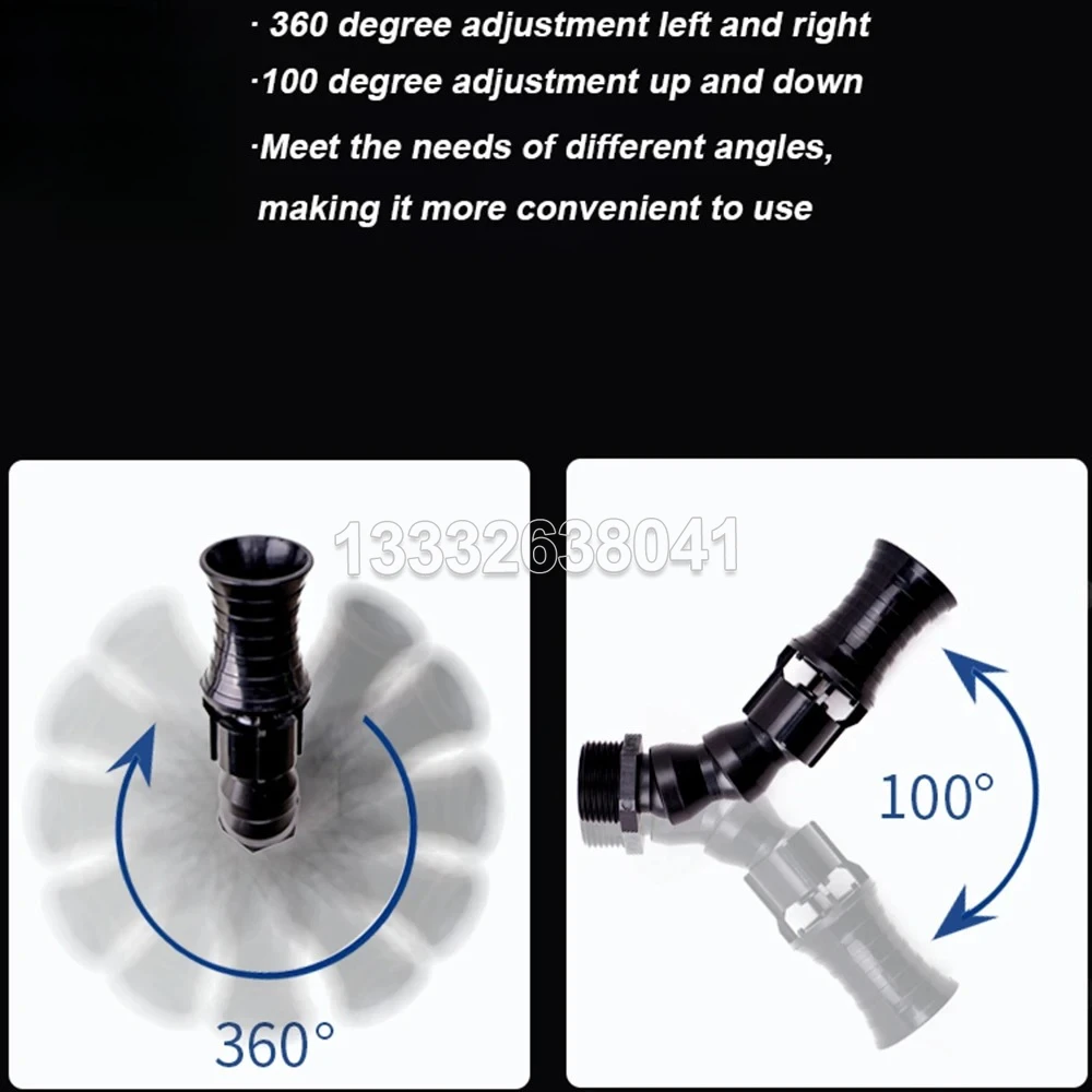 Swirl Flow Enhancer for Aquarium Fish Pond 360° Adjustable Venturi Water Flow Accelerator Nozzle, , Increase Water Flow