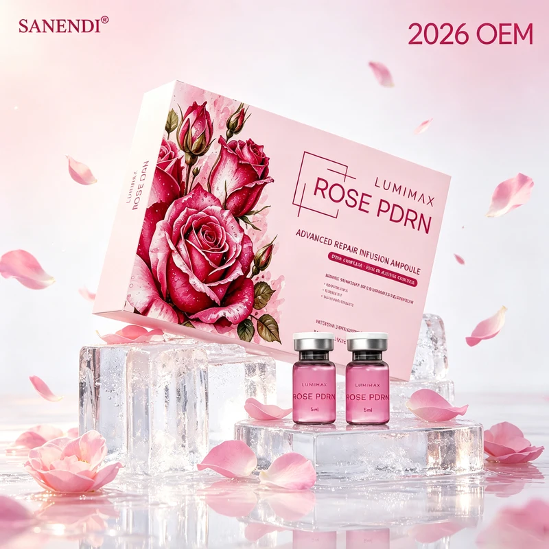 ROSE PDRN Serum with Hyaluronic Acid Glow Face Serum Hydrating Smoothing Korean Skincare for All Skin Types