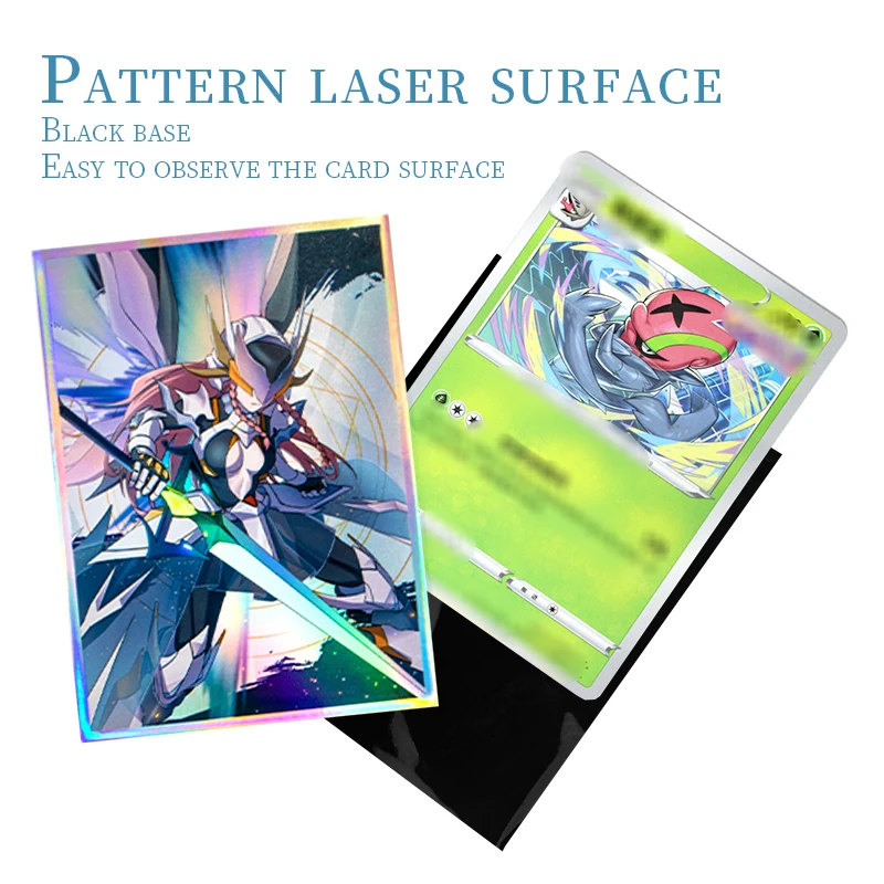 100PCS Foil Card Sleeves Yamato Uta Anime Holographic Trading Card Protector Shield Outer Cover MTG/OPCG 66x91mm