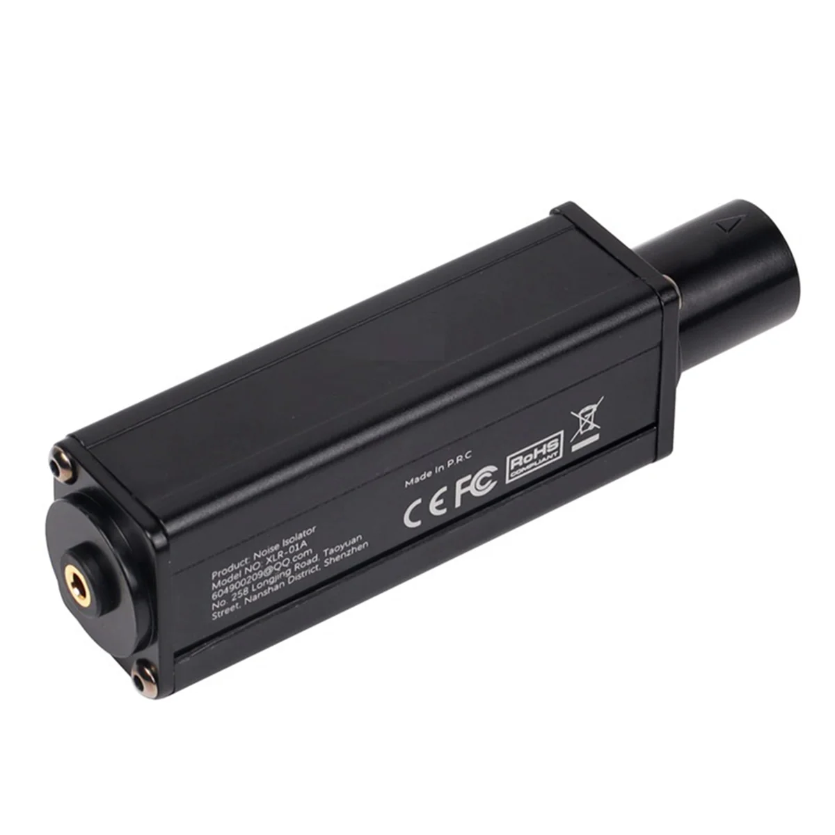 

HOT 3.5mm to XLR Stereo Audio Isolator Noise Reduction Filter Audio Common Ground Current Sound Elimination Noise Reduction