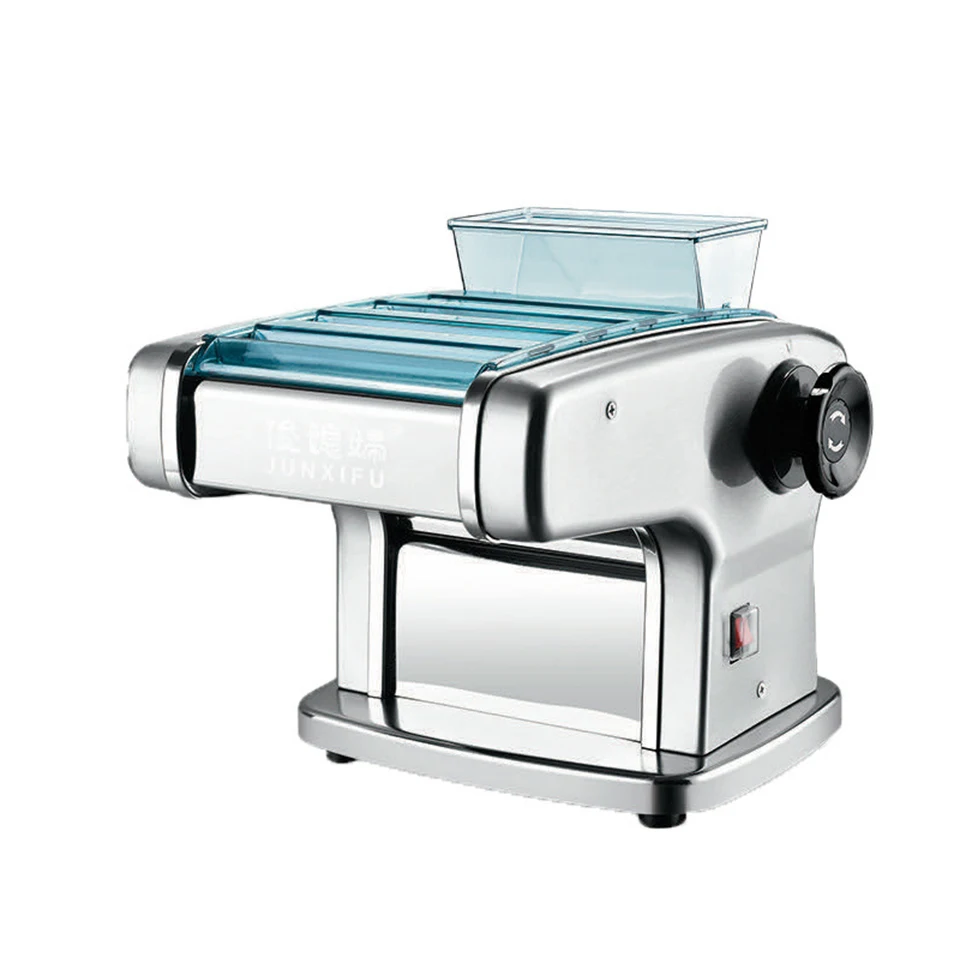 Máquina eléctrica para Pasta de uso doméstico FKM150-2, con prensa de masa y rodillo de acero inoxidable para espaguetis y fideos caseros
