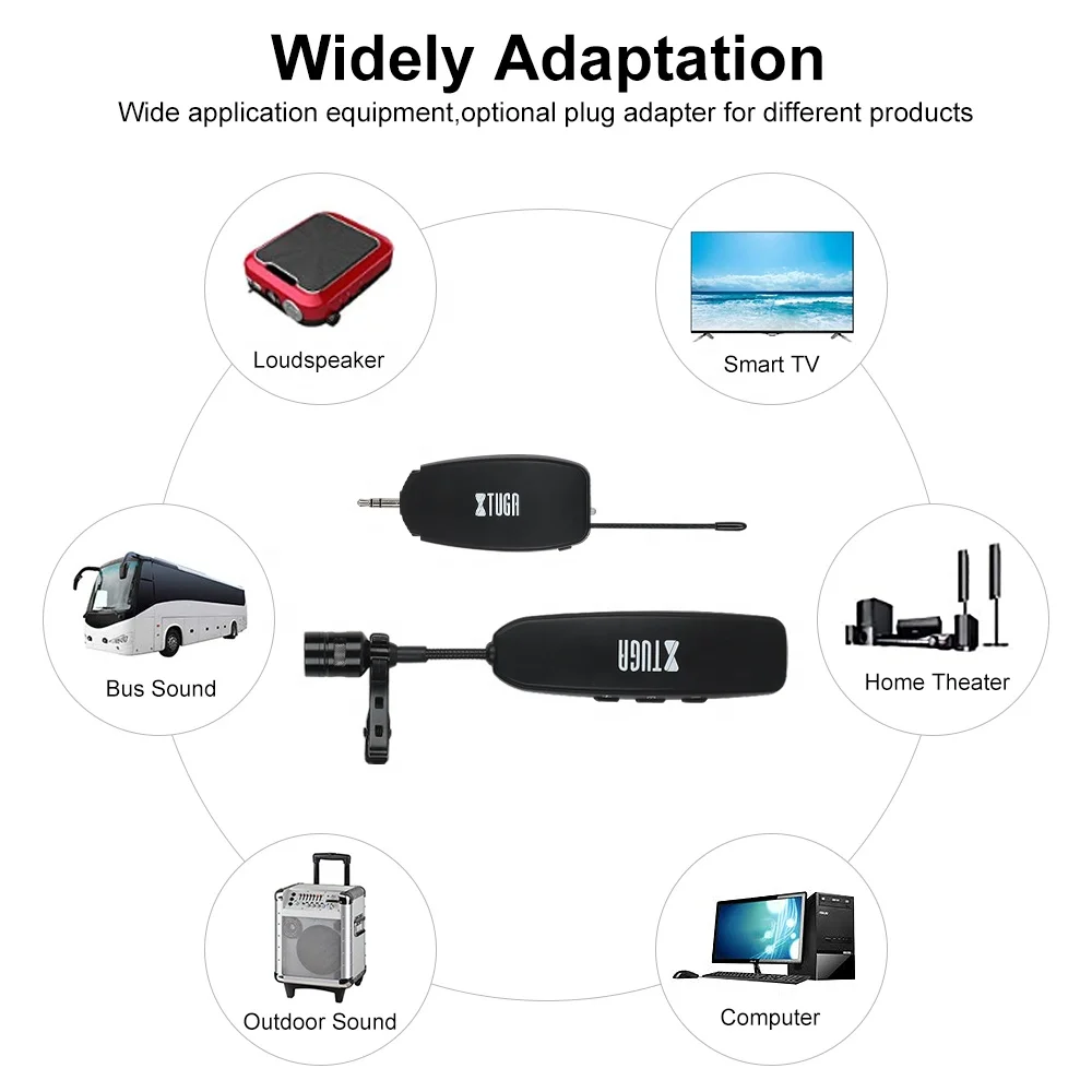 Dieci articoli TLF Xtuga KX-624 Microfono wireless universale per PC VCD o registratore