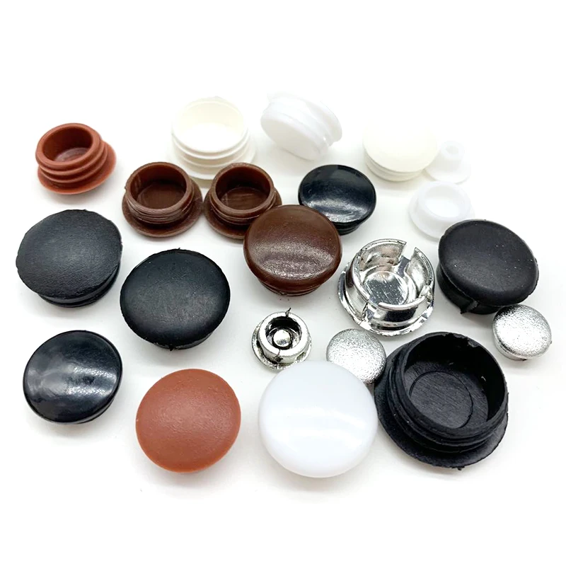 10pcs Round Plastic Hole Plug 5-18mm Dust Sealing Hole Cap Protection Gasket Covers Caps For Pipe Table Furniture