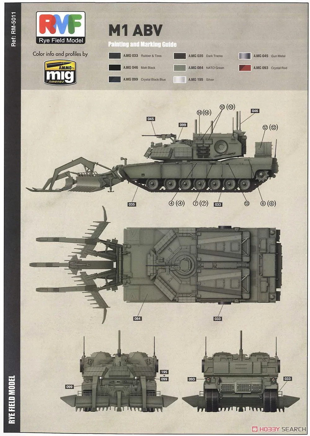 [Ryefield Model] RFM RM-5011 1:35 M1 Assault Breacher Vehicle