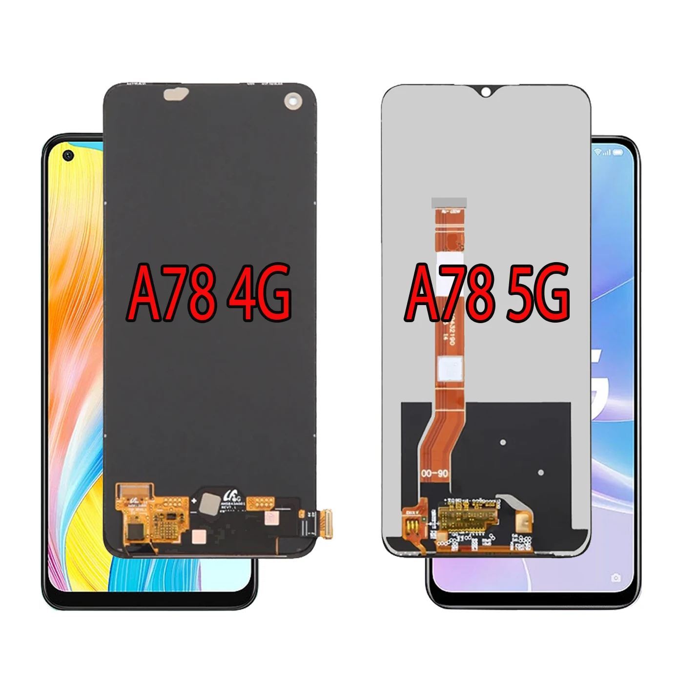 High quality AMOLED For Oppo A78 4G CPH2565 LCD For Oppo A78 5G CPH2483 CPH2495 LCD A78 Display Screen Touch Panel Digitizer