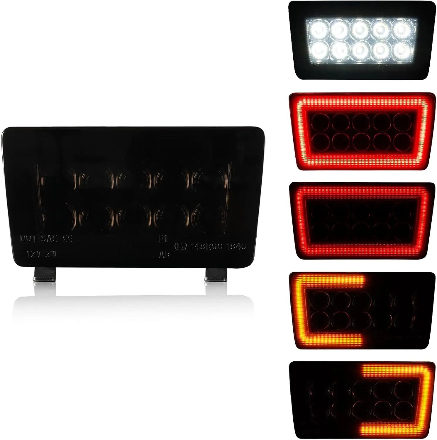 

5 in 1 Smoked LED Rear Fog Light Kit for Subaru WRX/STi 2011-2021, Impreza 2011-2016, XV Crosstrek 2013-2017