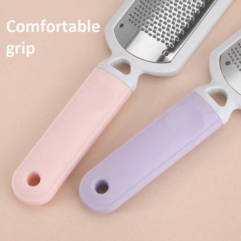 Lime à pied, épurateur de pieds, outil de pédicure pour enlever les callosités, pour pieds secs et humides, cadre en acier inoxydable, râpe pour talon craquelé