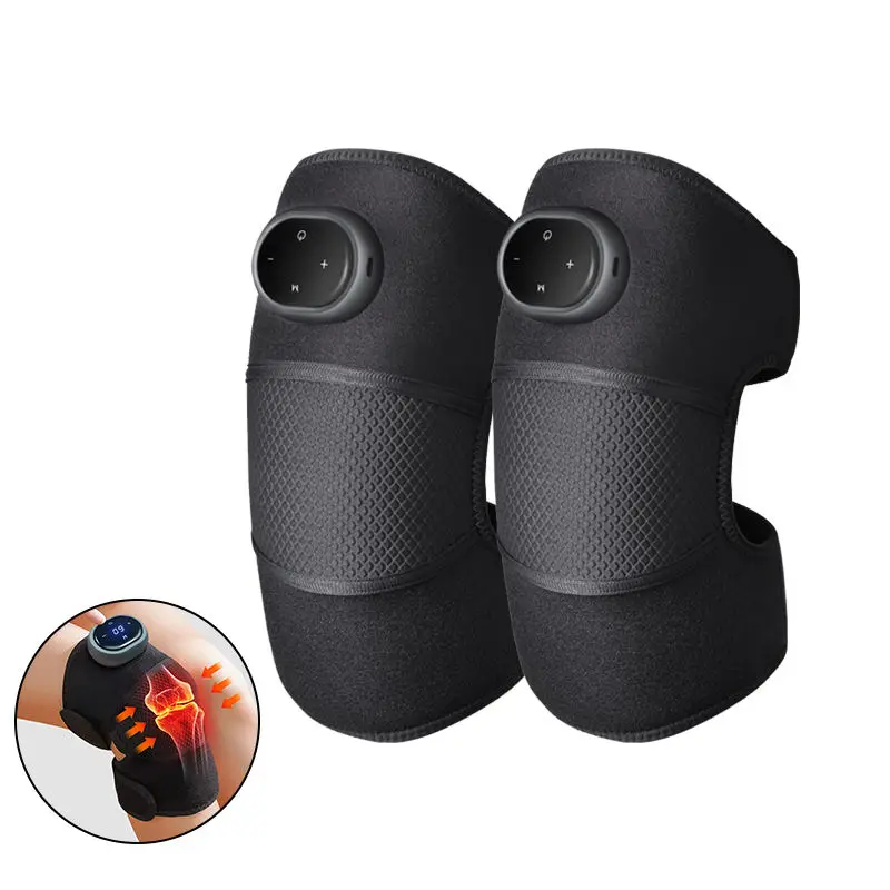 Adjustable Electric Knee Massager with Heat Therapy Charged Shoulder and Elbow Wrap Muscle Pain Relief and Arthritis Assistance
