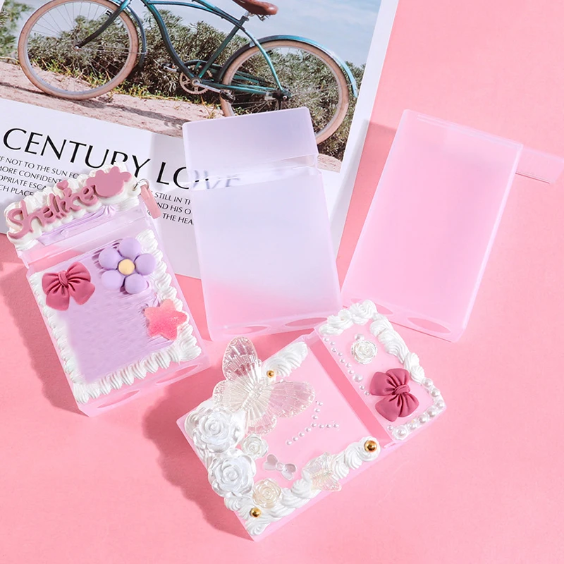 Transparent Plastic Storage Box Photocards Small Card Storage Box Organizer Box Cigarette Case Classification Box