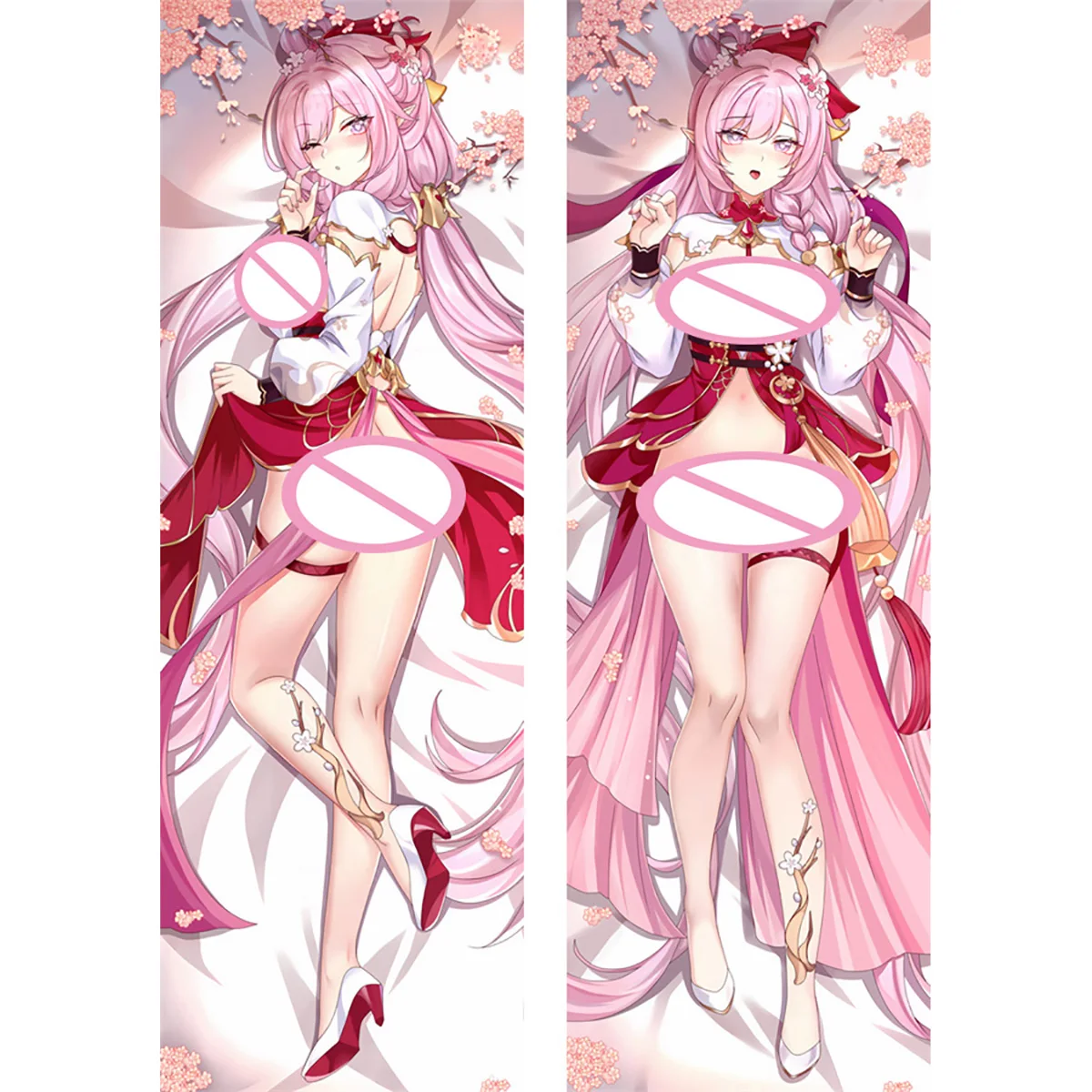 

Honkai Impact Elysia Dakimakura Anime Pillowcase Double-sided Print Hugging Bedding Body Otaku Pillow Cushion Cover