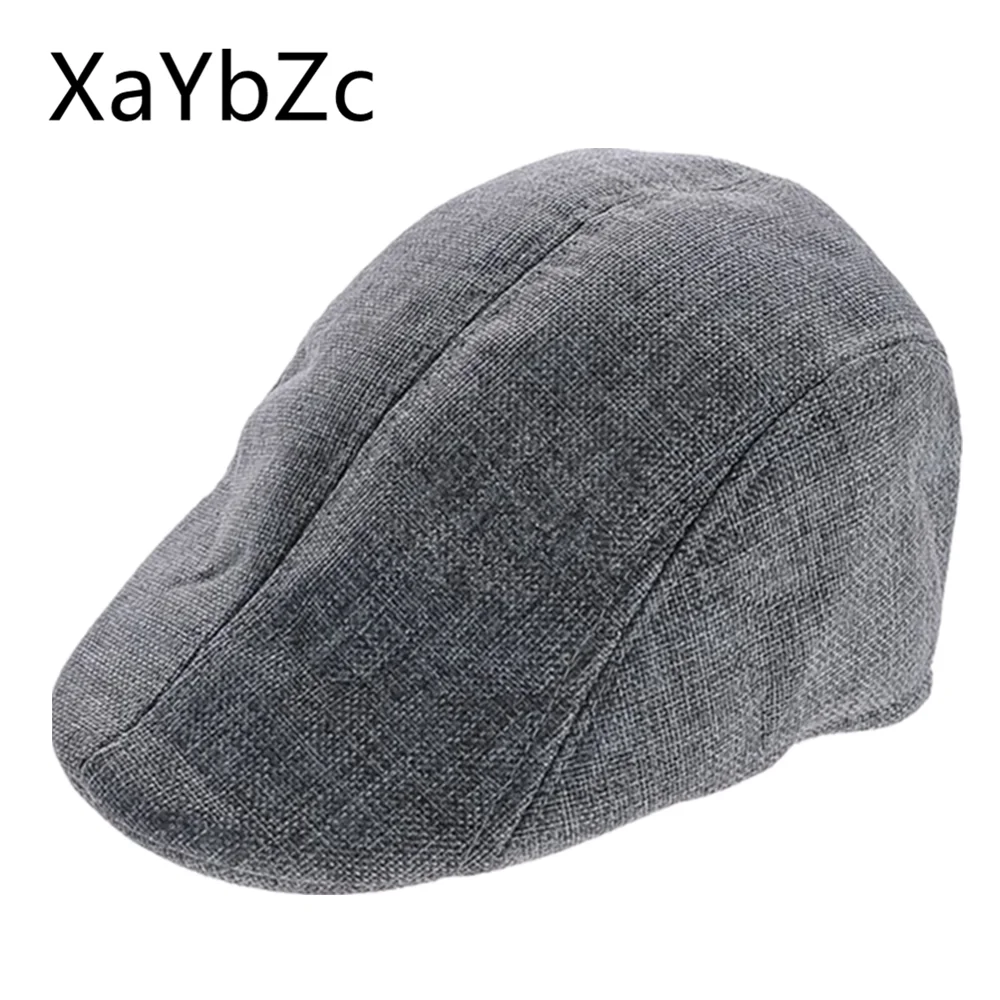 Breathable Linen Cotton Beret Hat Spring Summer Comfortable Peaked Wholesale