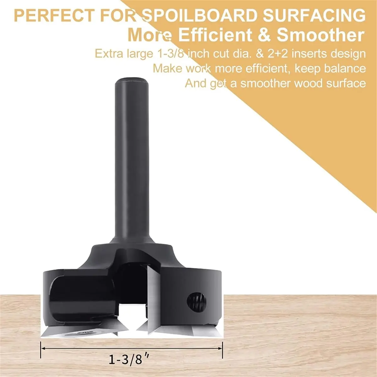 DT38 Spoilboard Surfacing Router Bit 1/4
