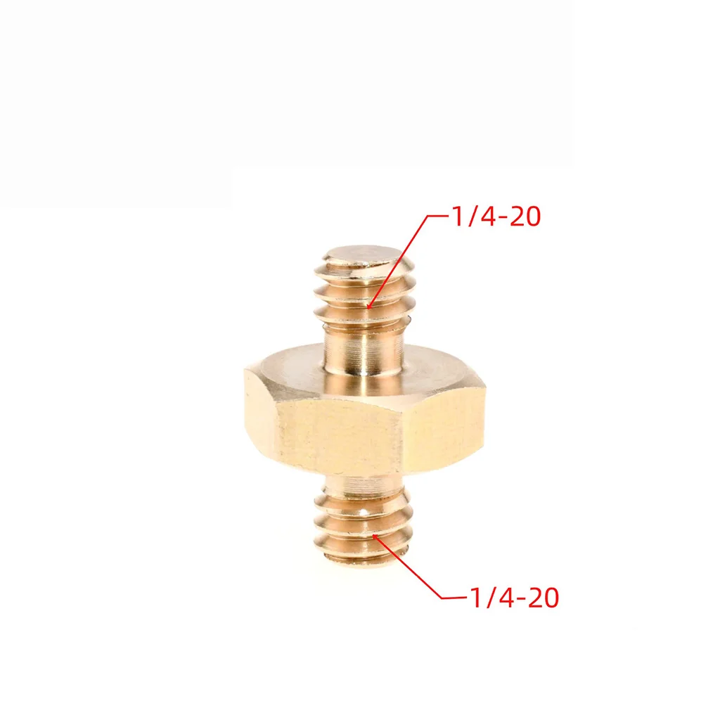 Doppel Kopf Kamera Schraube Adapter Converter 1/4 "zu 1/4 oder 3/8" Männlich zu Männlich Edelstahl für Einbeinstativ stativ Käfig Schraube Pack – Detail 14