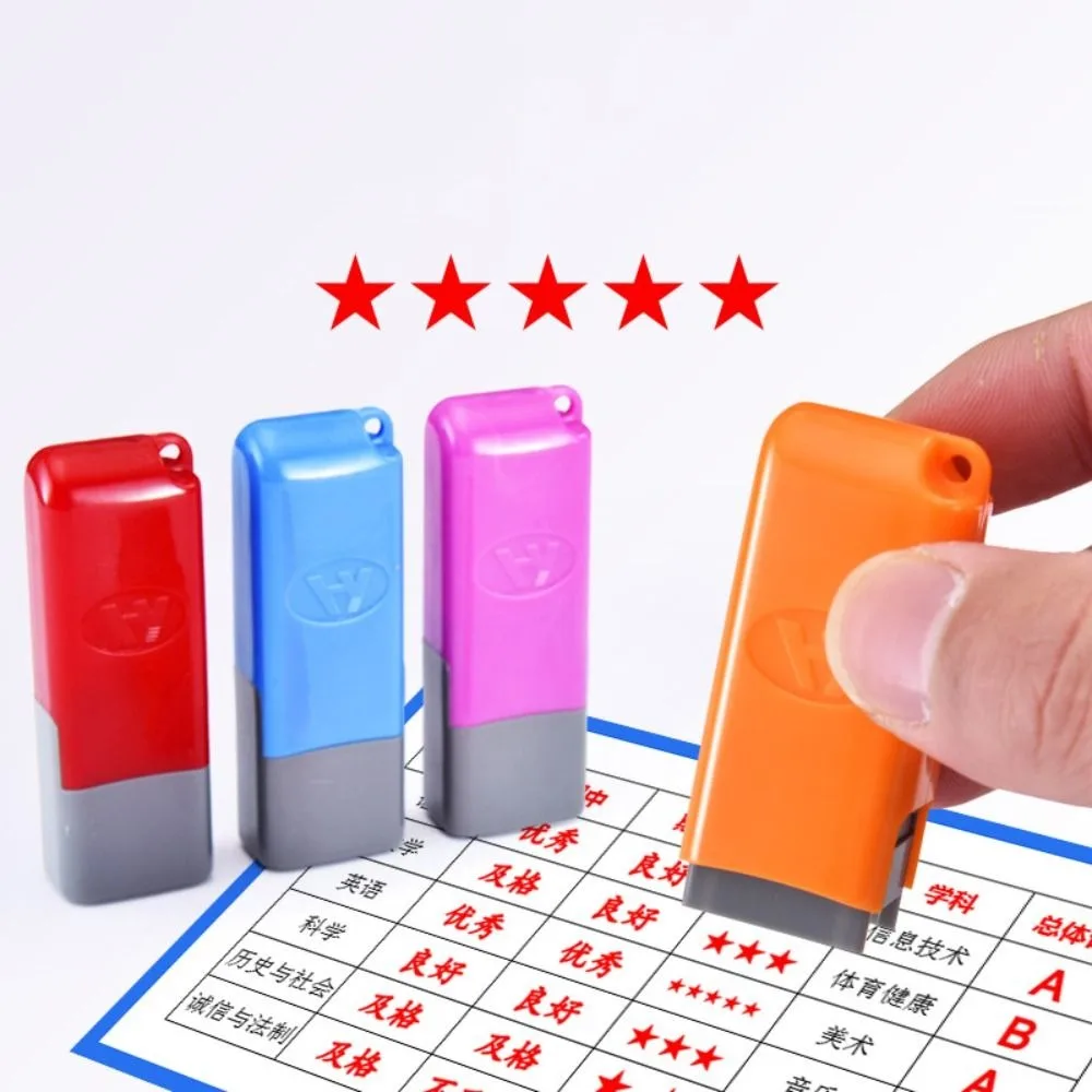 Time Saving Teacher Review Stamp Self Inking DIY Star Grading Stamp Encouraging Positive Review Reviews Rating Star Stamp Parent