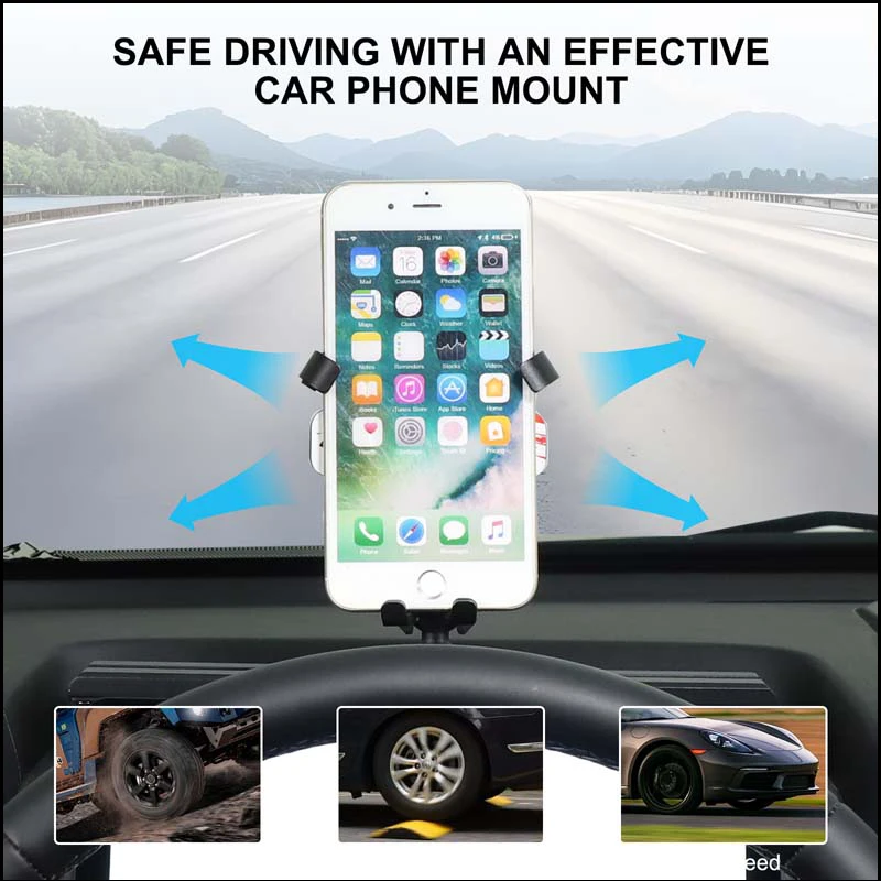 Dashboard Rail Mount Extension Track For 2024 2025 2026 Haval H9 D Version Wireless Charging Navigation Bracket Base 1Pc