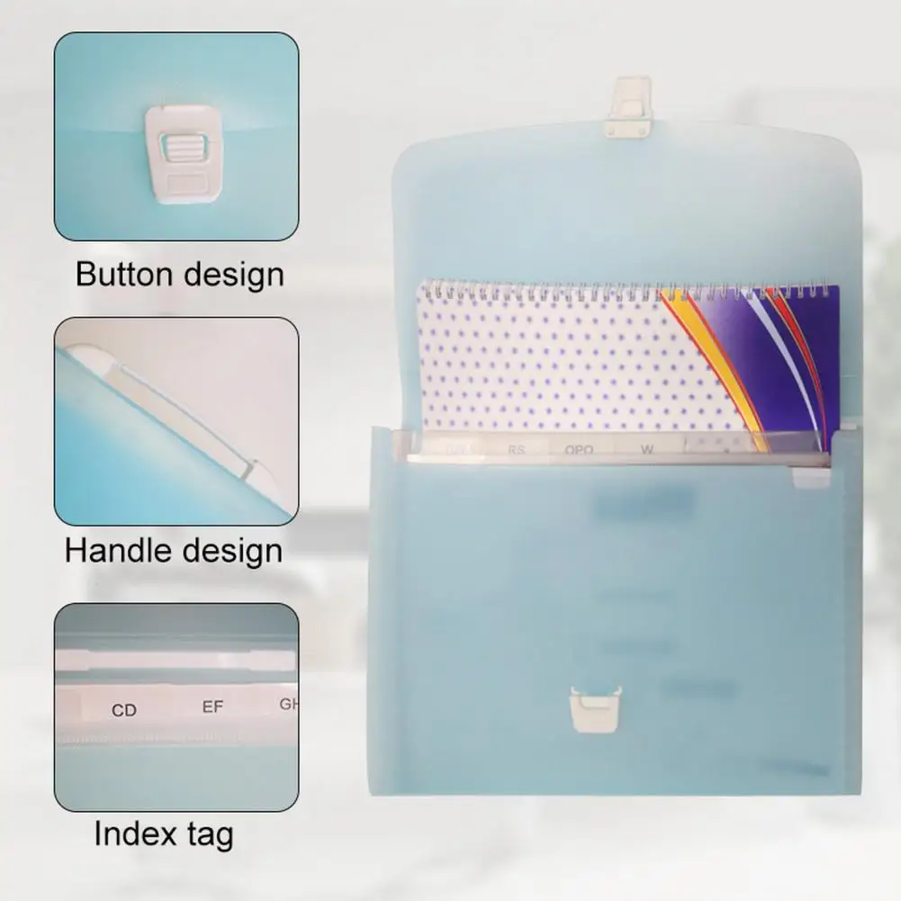 توسيع مجلد ملف الأكورديون مع مقبض ، 13 جيوب ، منظم وثيقة ورقة الفحص ، اللوازم المدرسية