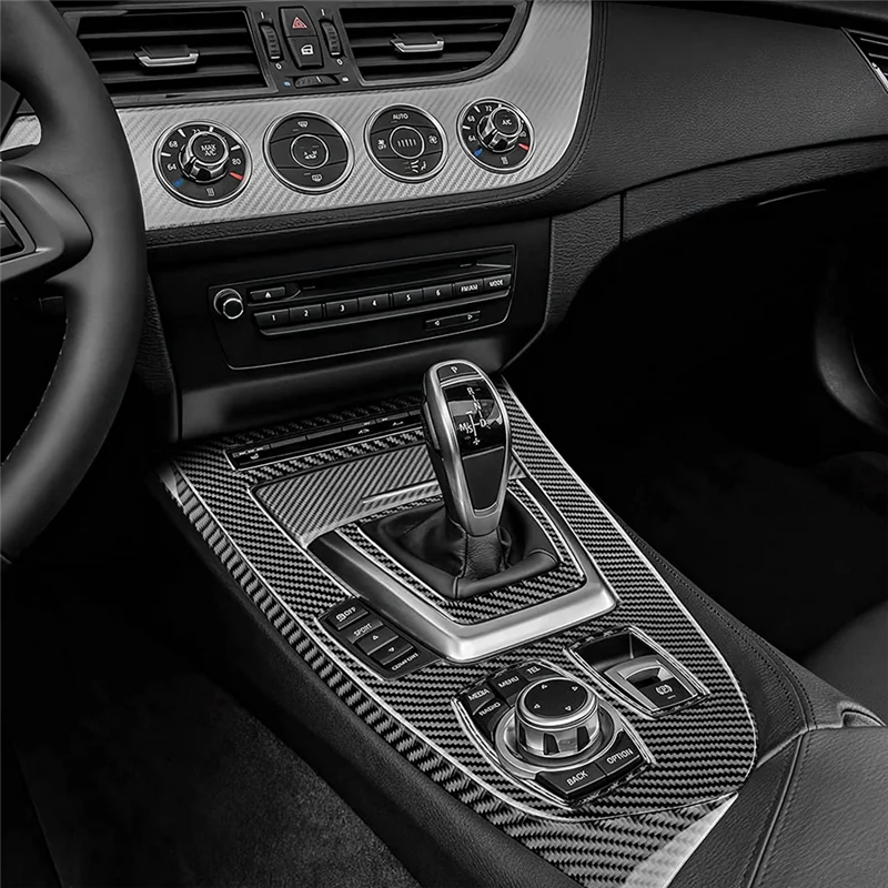 

Для BMW Z4 E89 2009-2016 углеродное волокно, центральная консоль автомобиля, панель переключения передач, накладка, декоративная наклейка, аксессуары
