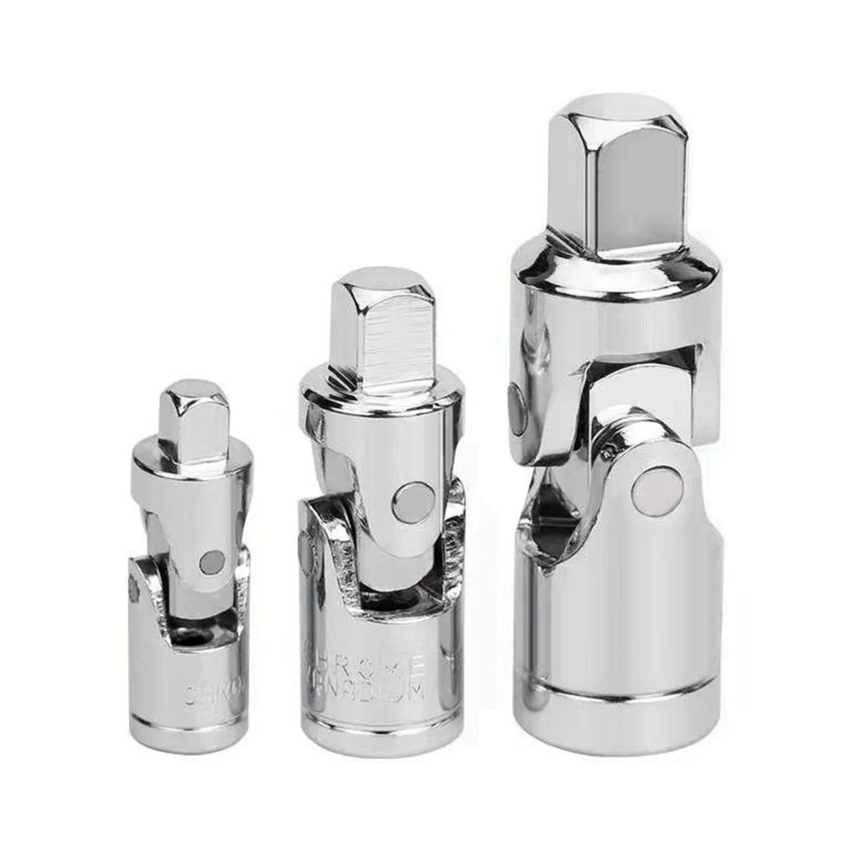 3-Piece Universal Socket Adapter 1/4 3/8 1/2 Socket Universal Joint Universal Socket Ratchet Tool