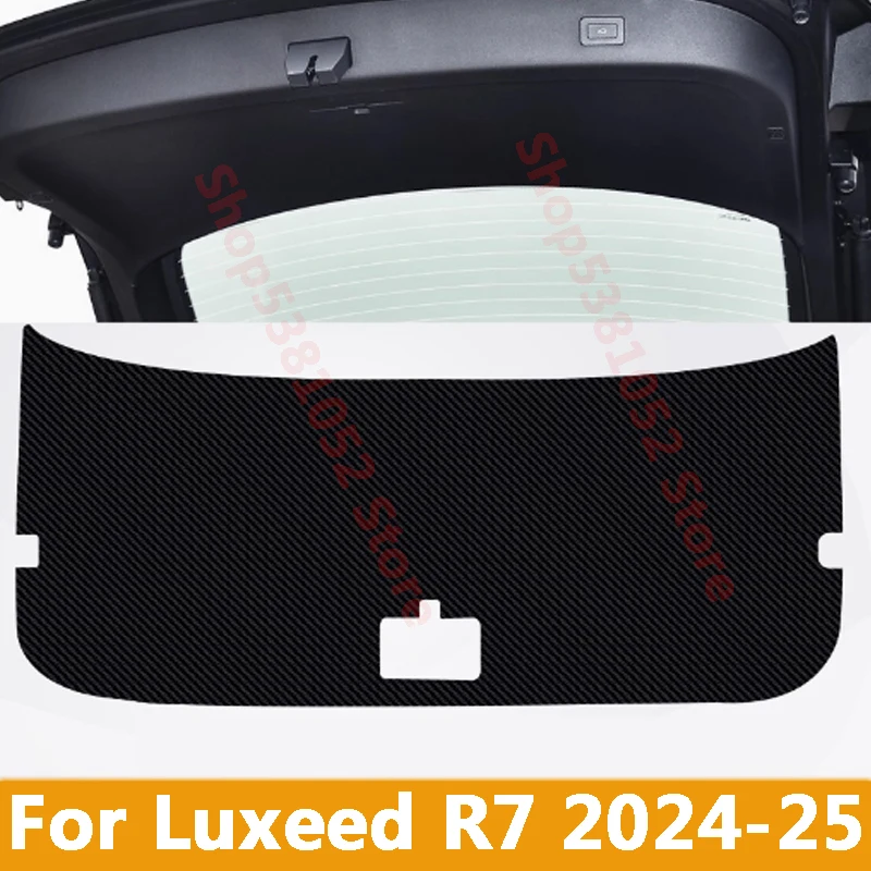 

For Luxeed R7 2024 2025 Car Trunk Tailgate Protection Pad Trunk PU Leather Anti-dirty Decorative Pad Accessories