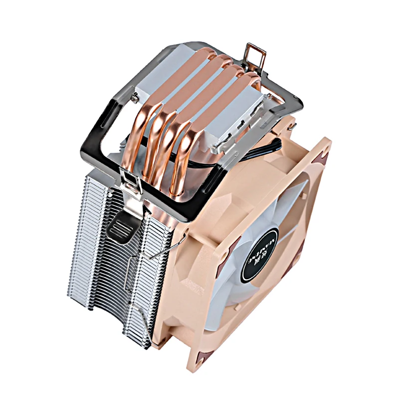 Ventilador de refrigeración de CPU, enfriador eficiente de 4 tubos de calor, radiador de PC refrigerado por aire, adecuado para instalar LGA2011 2066x79x99 2099 e5 e3 AMD