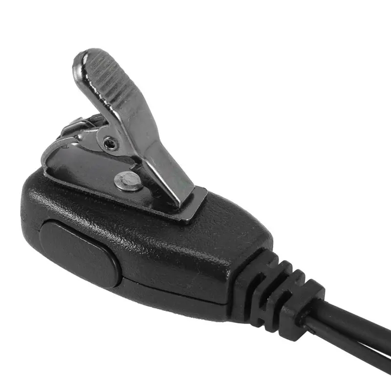 5X 2Pin G Shape Earpiece PTT MIC Ear Hook Headset For Kenwood Puxing Wouxun Baofeng Radio