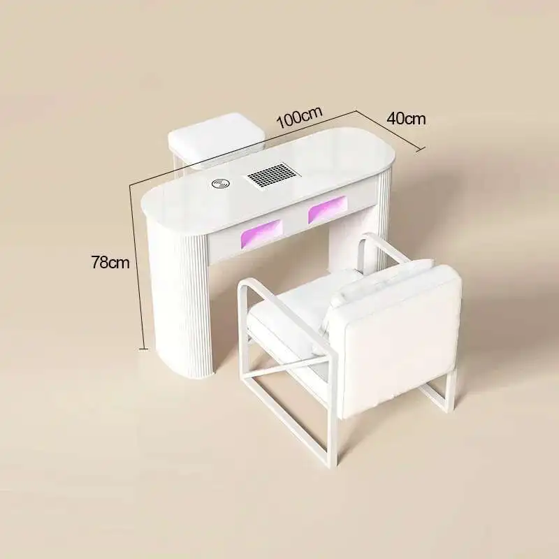 

Professional Salon Nails Table Station Makeup Tables Nail Manicure Beauty Supplies Japanese Nageltisch Equipment Tech Furniture