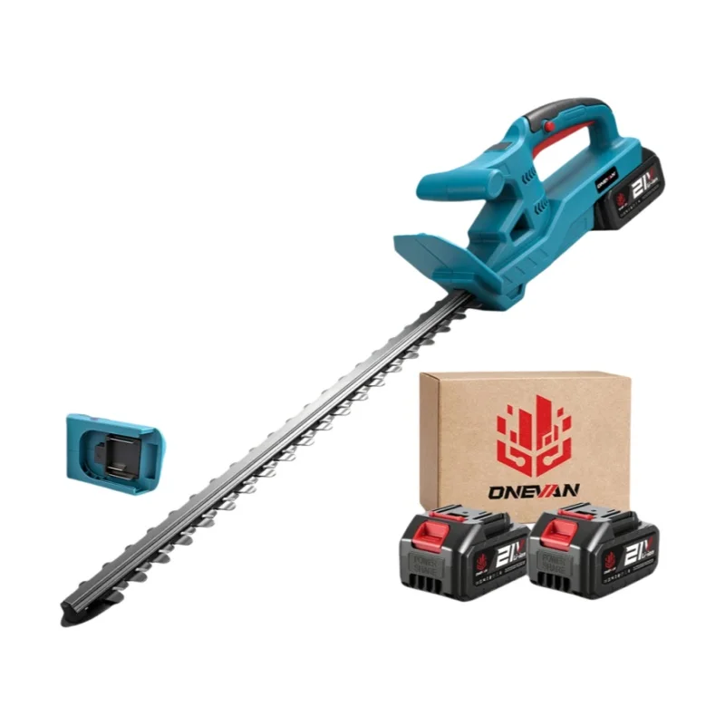 ONEVAN 20-Zoll Elektrische Heckenschere 20000 U/min Kabellose Garten- und Hof-Handschneidemaschine für Makita-Akkus