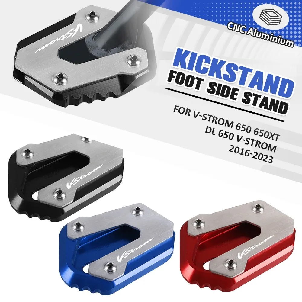 

Motorcycle Side Stand Pad Support Plate Extension For Suzuki V-Strom 650 650XT WC70 WC71 WVB1 C7 DL650 VStrom650 2016-2023 2024