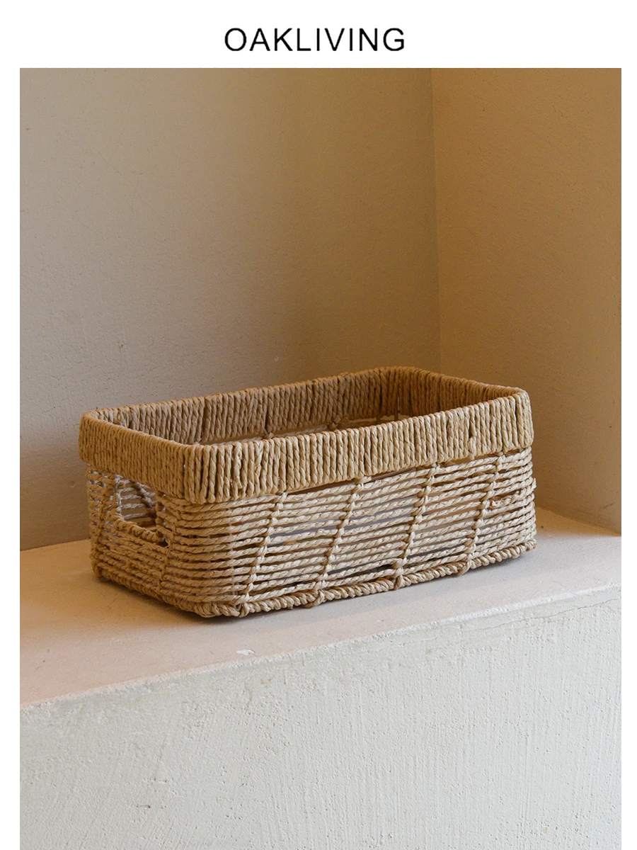 

Корзина для хранения Oakliving Premium: органайзер для гостиной, настольный контейнер для одежды и мелочей