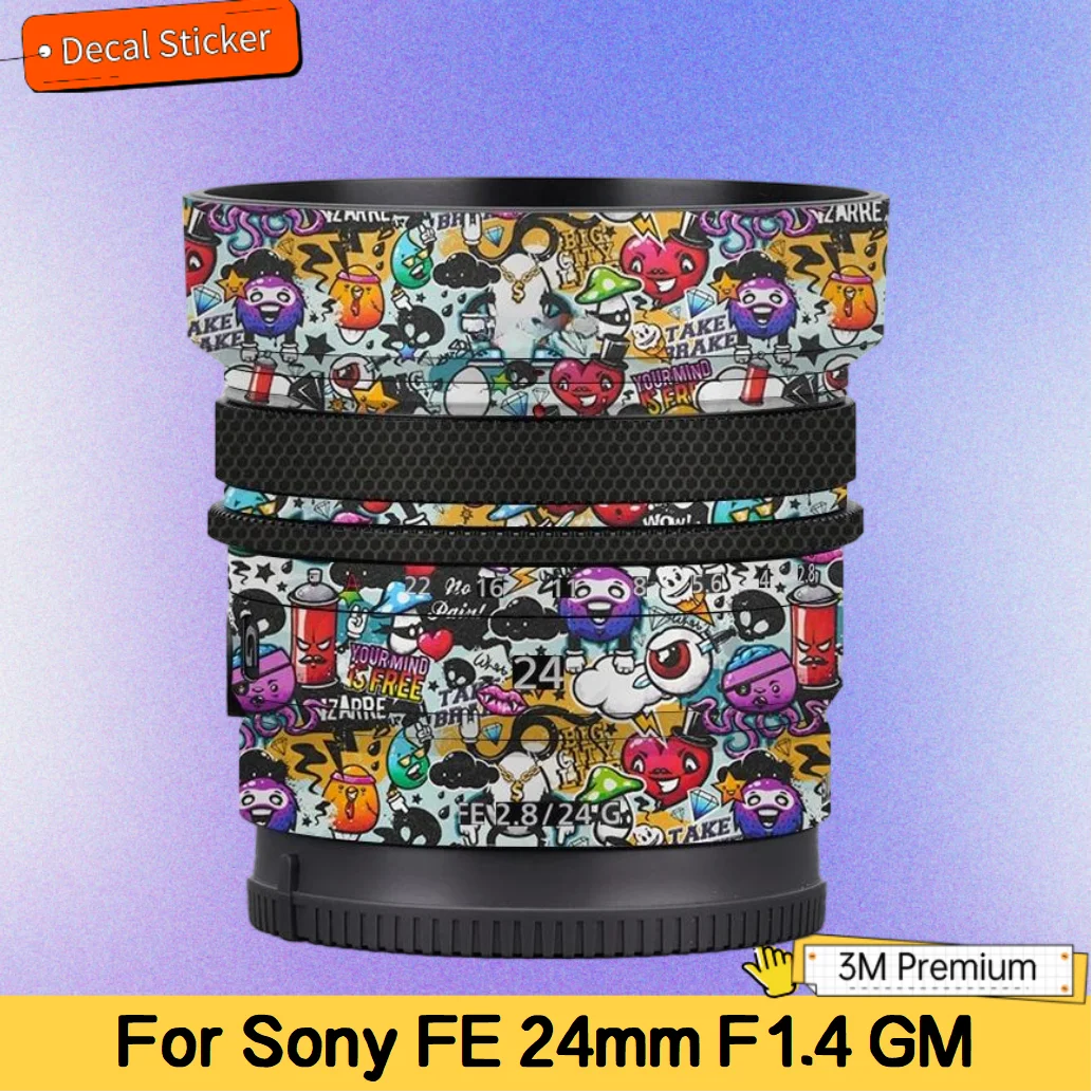 

Для Sony FE 24 мм F1.4 GM наклейка на объектив защитная наклейка на кожу виниловая пленка защитное покрытие от царапин