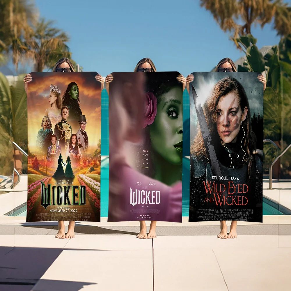 Musical Wicked Movie 2024 Big Microfiber Beach Towels Quick Dry Towel Sand Beach Towels Pool Towel for Travel Swim Pool Yoga