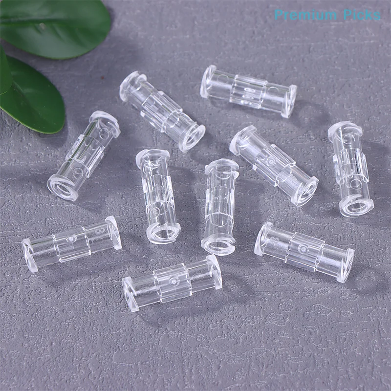 portable10Pcs Leak Proof Double Helix  Sterile Luer Lock Adapter Transparent Plastic Syringe Connector For Veterinary