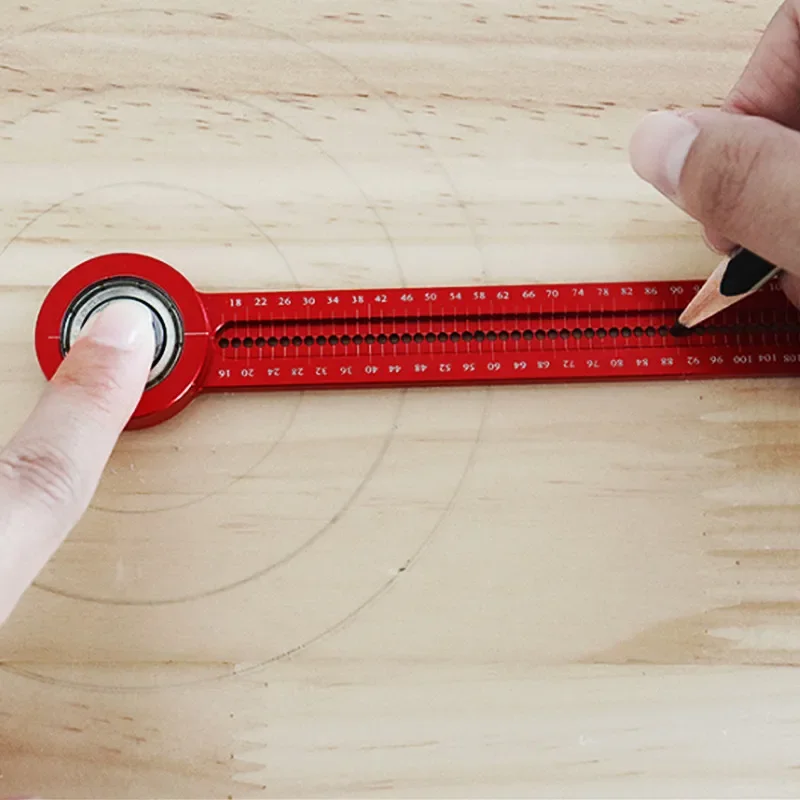 Calibro per scriba per la lavorazione del legno, bussola per disegno di carpenteria, strumento di disegno circolare, righello per fori, calibri per scriba di precisione, strumento per marcatura