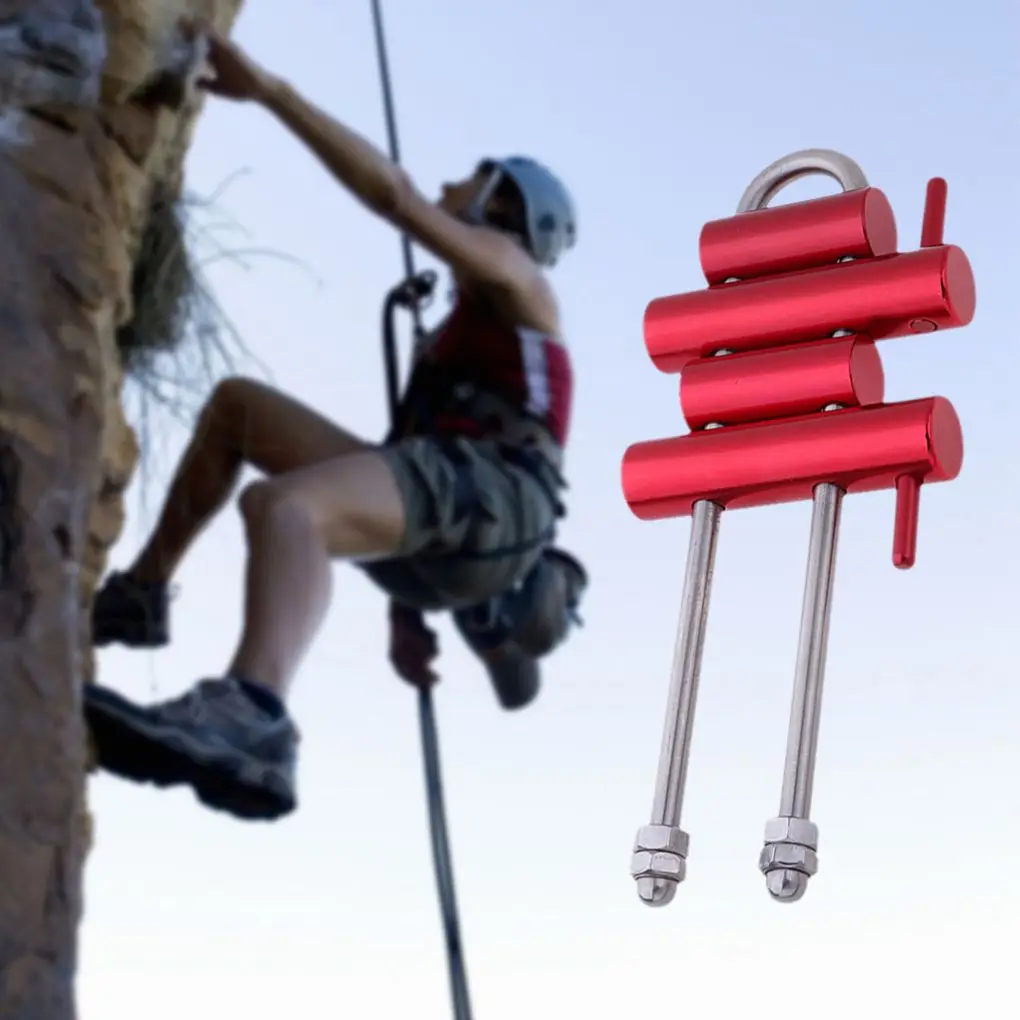 

Camping Descending Professional Equipment Climbing Rack Descender Rappelling Outdoor Long Distance Device accessory