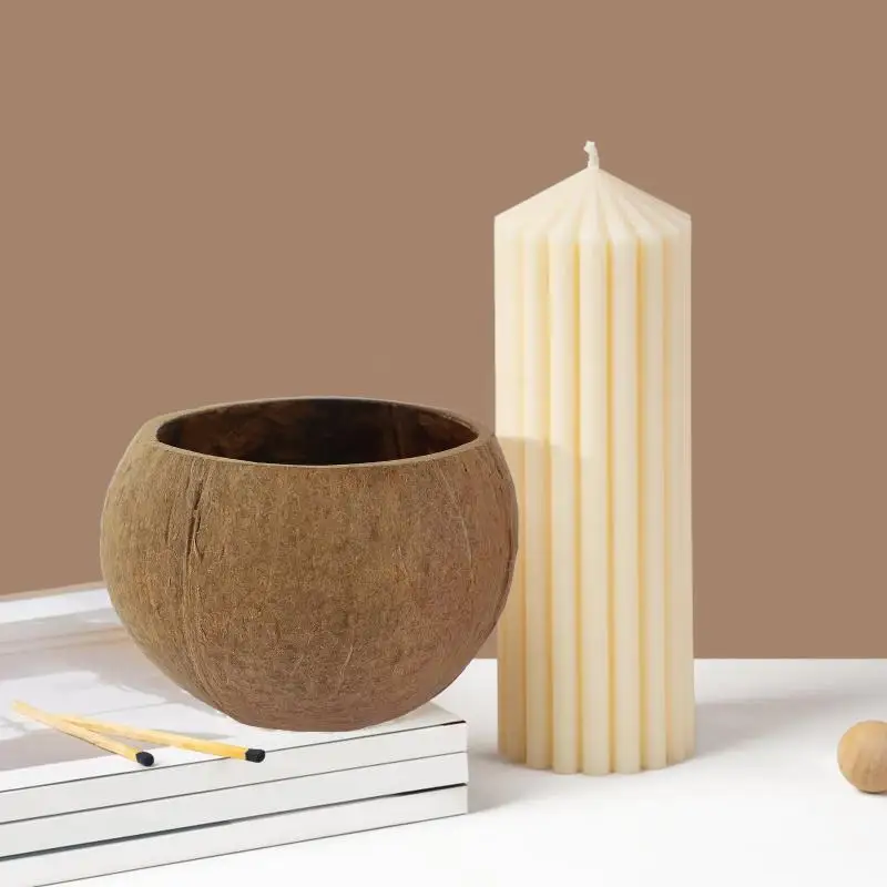 Natural Coconut Bowl Wooden Handmade Coconut Bowls For Eating Tableware Fork Spoon For Dessert Fruit Salad Mixing Rice