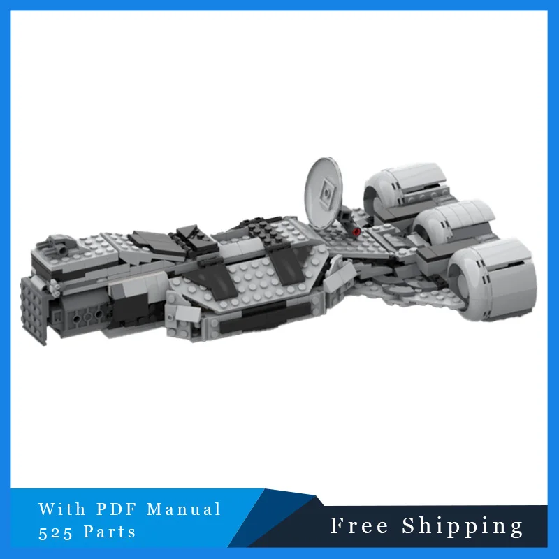 525 قطعة سلسلة الفضاء الإبداعية تكنولوجيا السفينة الواقية اللبنات نموذج لعبة التجميع التعليمية للأطفال هدايا عيد الميلاد