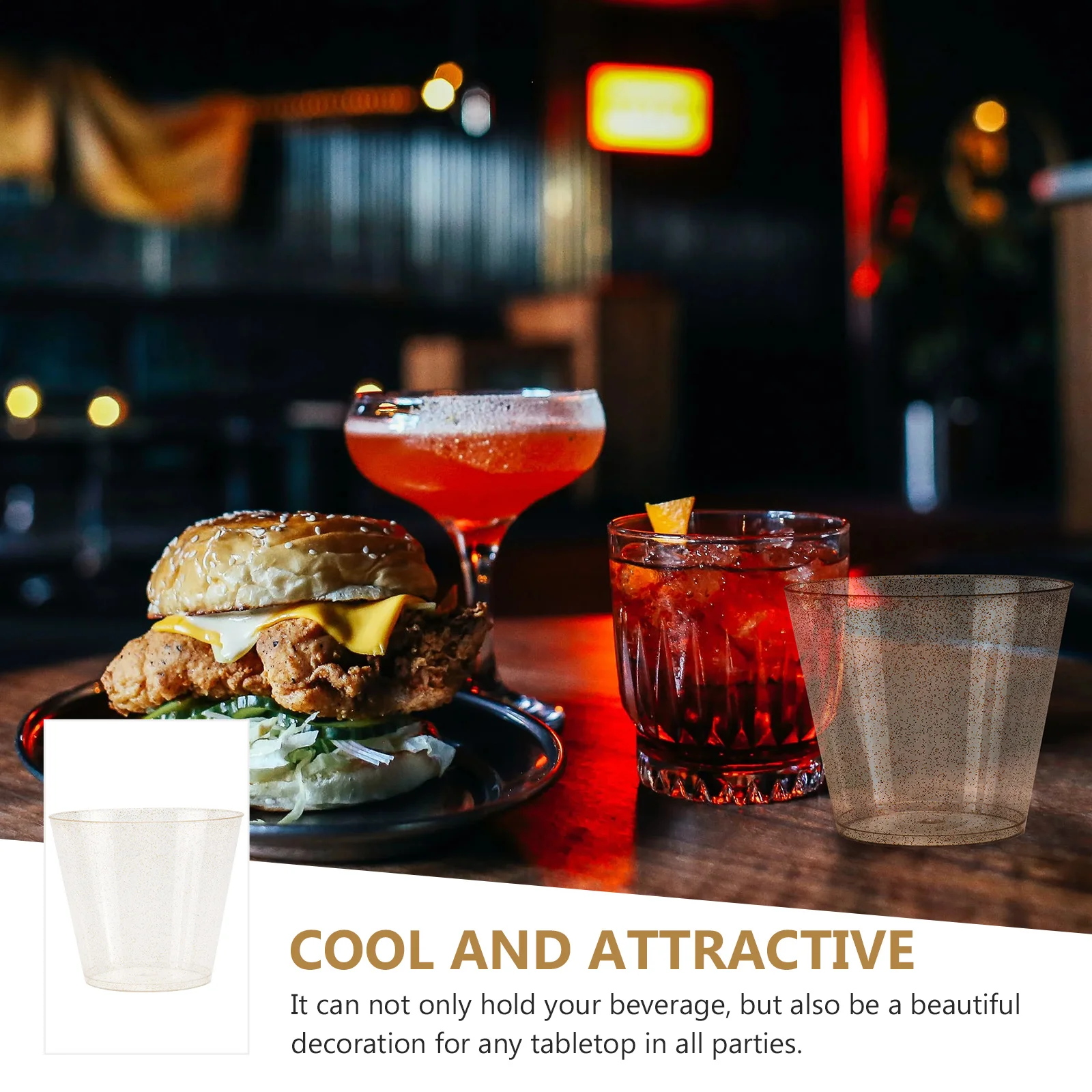 

25Pcs Disposable Wine Cups Clear Creative Water Cup for Parties Banquets Drinking Cup with Attractive Appearance